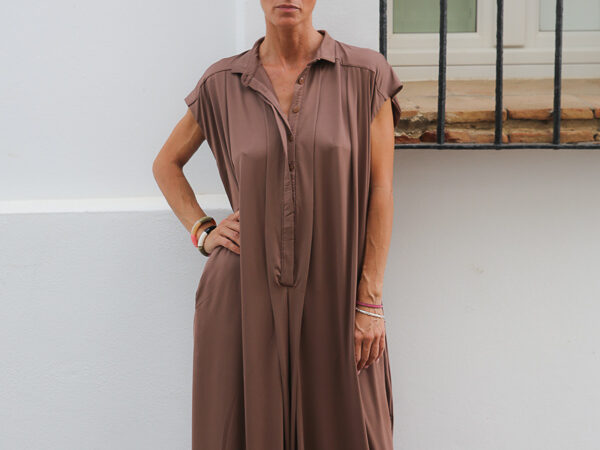 jumpsuit color brown tendencia