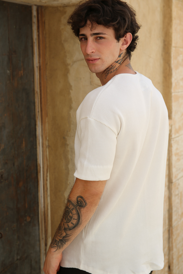 camiseta blanca tendencia hombre basic utopia tarifa