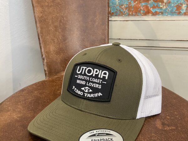 Gorra Utopía Tarifa Caqui y Blanco