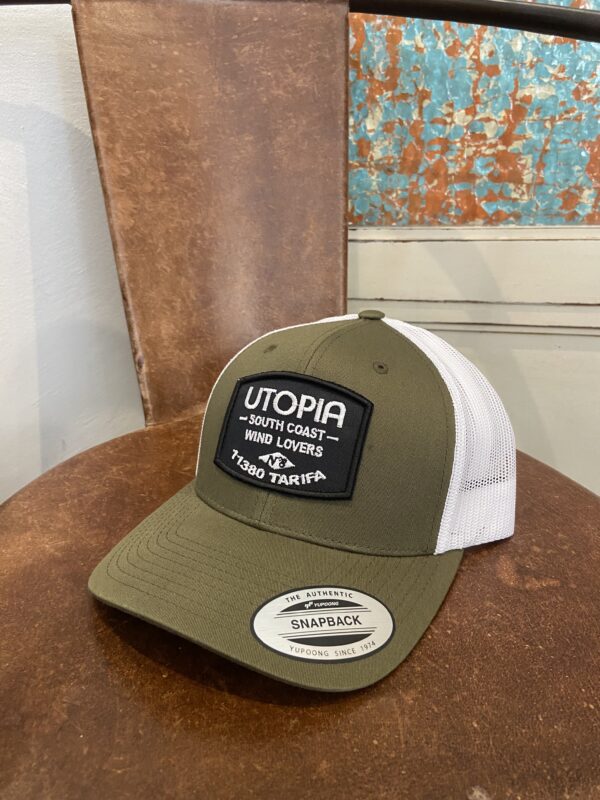 Gorra Utopía Tarifa Caqui y Blanco